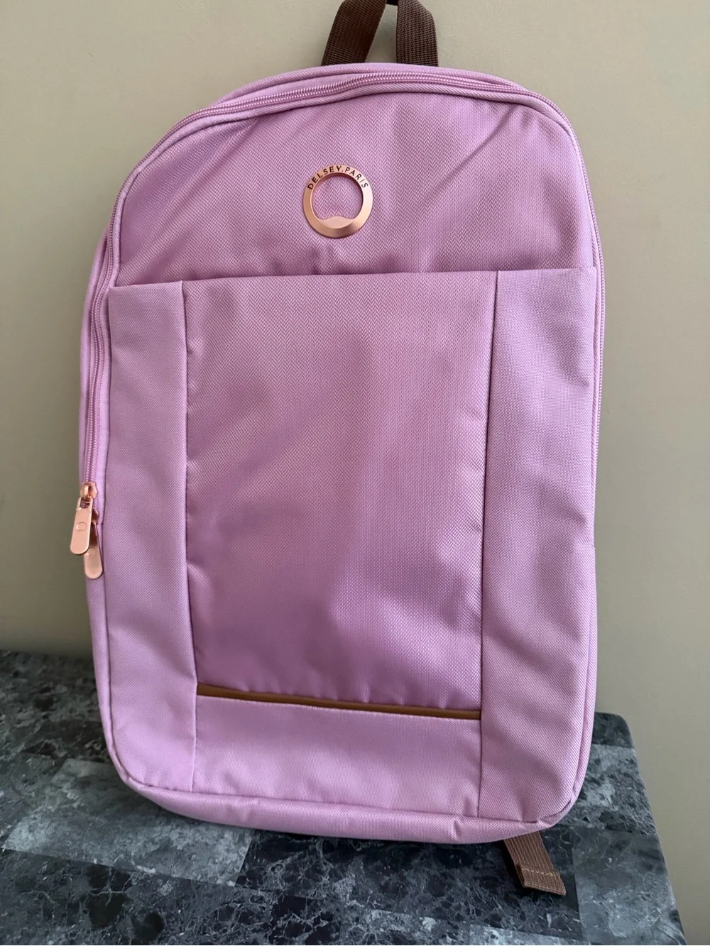Delsey Paris Ramey Sky Peony Pink Laptop/Tavel/ Diaper Backpack